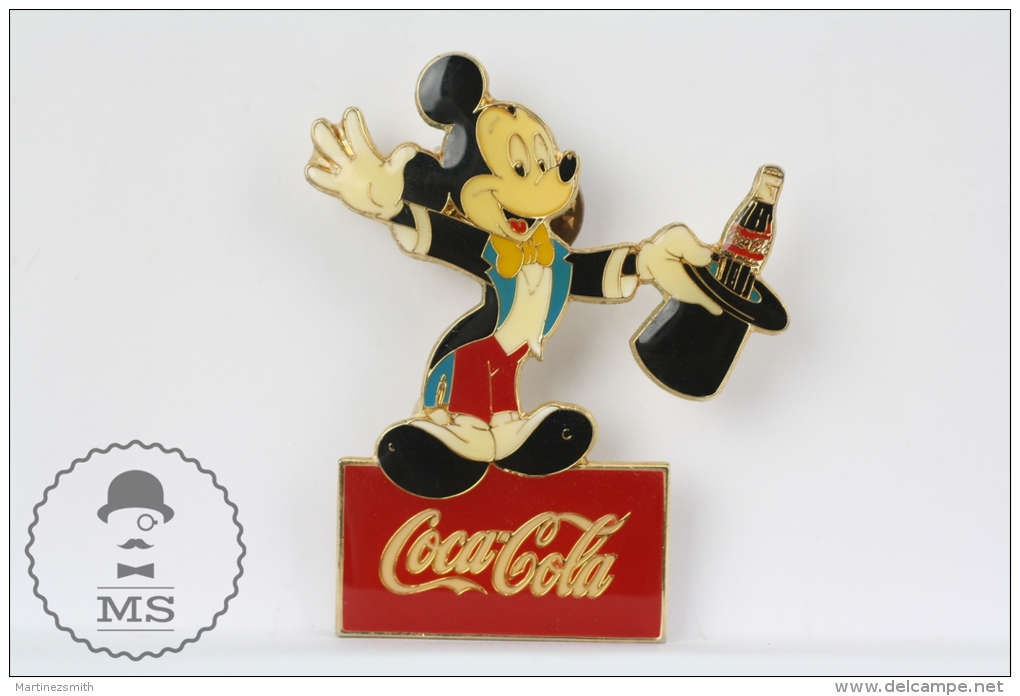 Mickey Mouse Magician - Coca Cola Advertising  Pin Badge - Jeux Olympiques