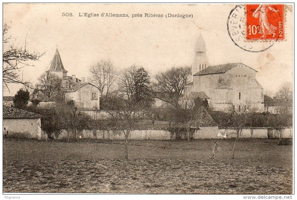 ALLEMANS L Eglise Pres Riberac - Otros & Sin Clasificación