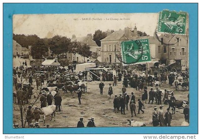 CPA 907 - Métier Maquignons Marché Aux Bestiaux Le Champ De Foire SABLE 72 - Sable Sur Sarthe