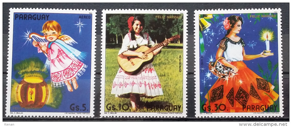 Paraguay,1985, Mi: 3832/34, (MH)(*) - Christmas