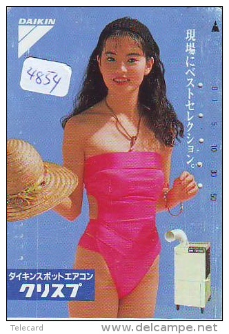 Télécarte Japon EROTIQUE (4854) EROTIC *  *  Japan PHONECARD EROTIK * BIKINI GIRL * FEMME  SEXY LADY - Mode