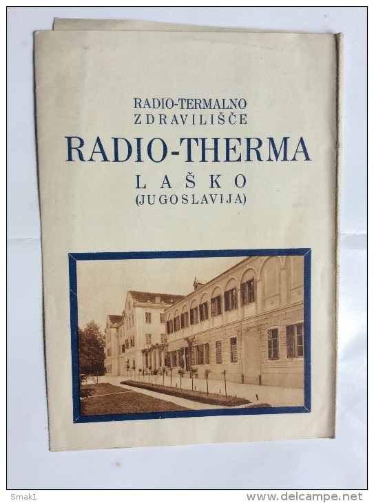 OLD VINTAGE   TOURISTIC GUIDE   RADIO THERMA  LASKO  LAŠKO    1930.'s - Slav Languages