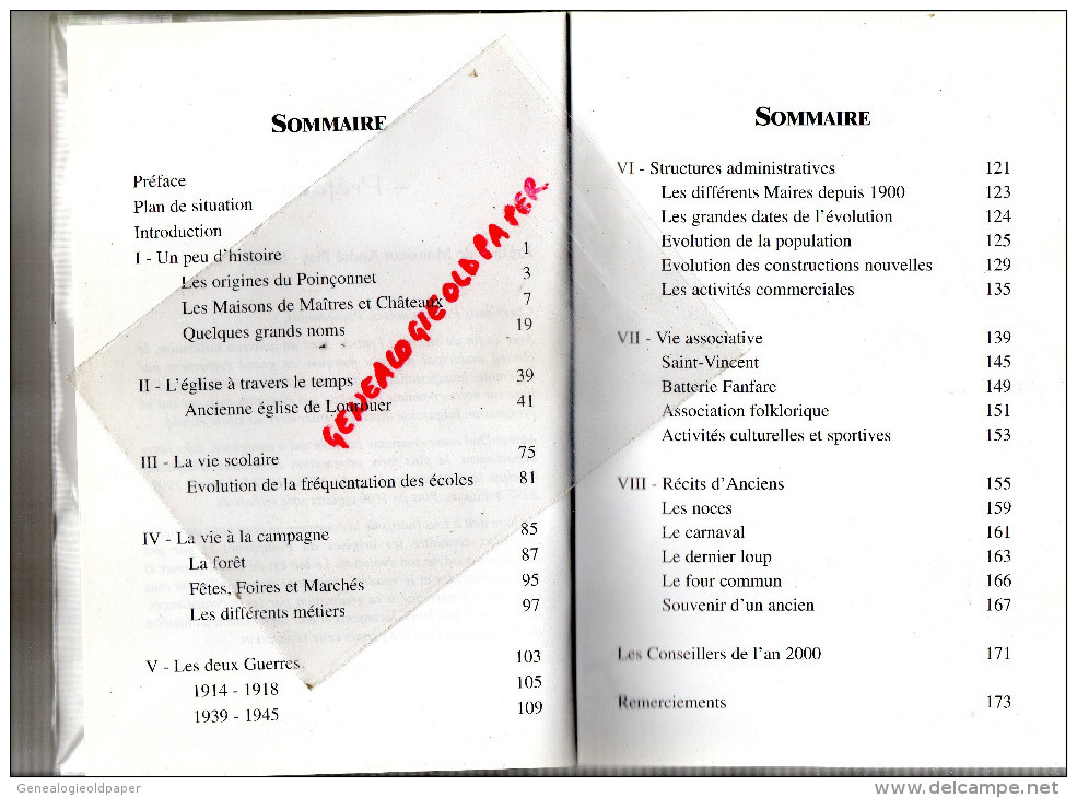 36 - LE POINCONNET D' HIER A AUJOURD'HUI - PREFACE MAIRE ANDRE PLAT- 2001 - Poitou-Charentes