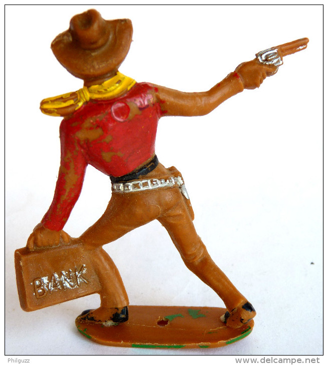 FIGURINE COMANSI - COWBOY AVEC REVOLVER ET SACOCHE - Pas JESCO LAFREDO REAMSA ... - Militaires