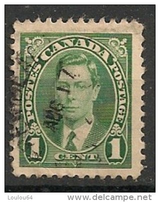 Timbres - Amérique - Canada - 1937 - 1 Cent - - Other & Unclassified