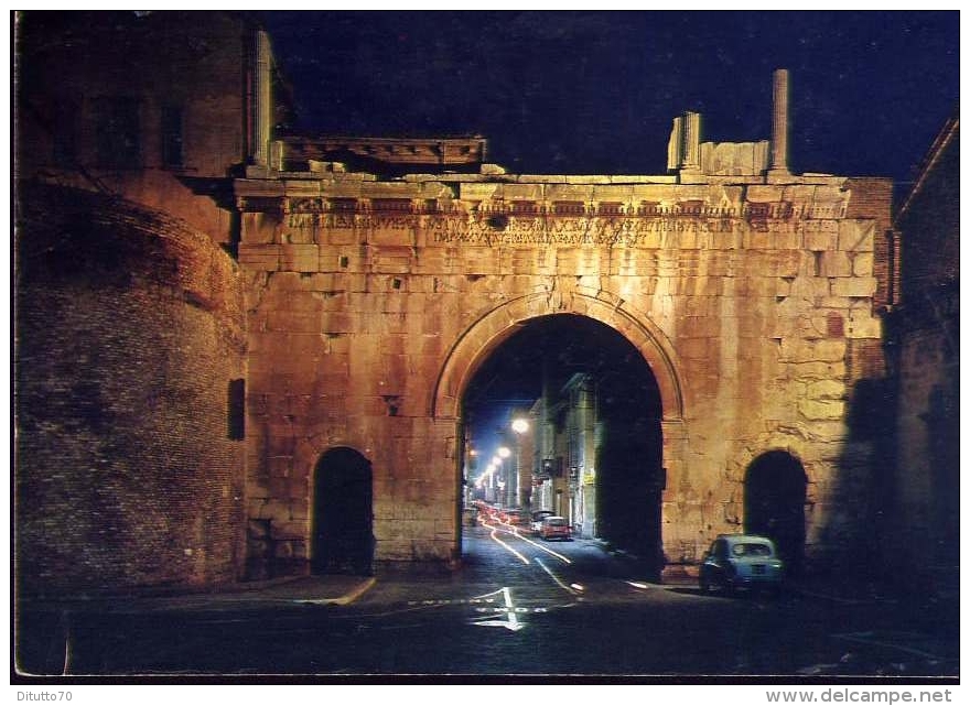 Fano - Arco Di Agusto - Notturno - 2965 - Formato Grande Viaggiata - Fano