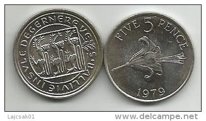 Guernsey 5 Pence 1979. High Grade - Guernesey