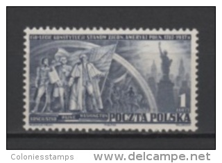 (4135) POLAND, 1938 (150th Anniversary Of The US Constitution). Mi # 326. Mint Hinged* Stamp - Neufs