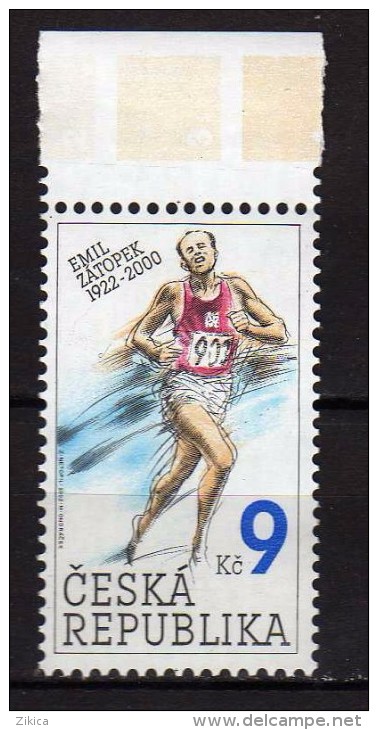 Czech Republic 2002 Emil Zatopek, Czech Sportsman Of The 20th Century.MNH - Neufs