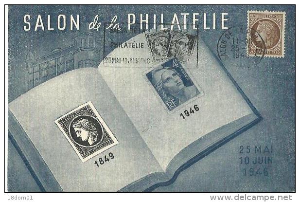 Carte Maximum, Salon De La Philatelie 1946 - 1940-1949