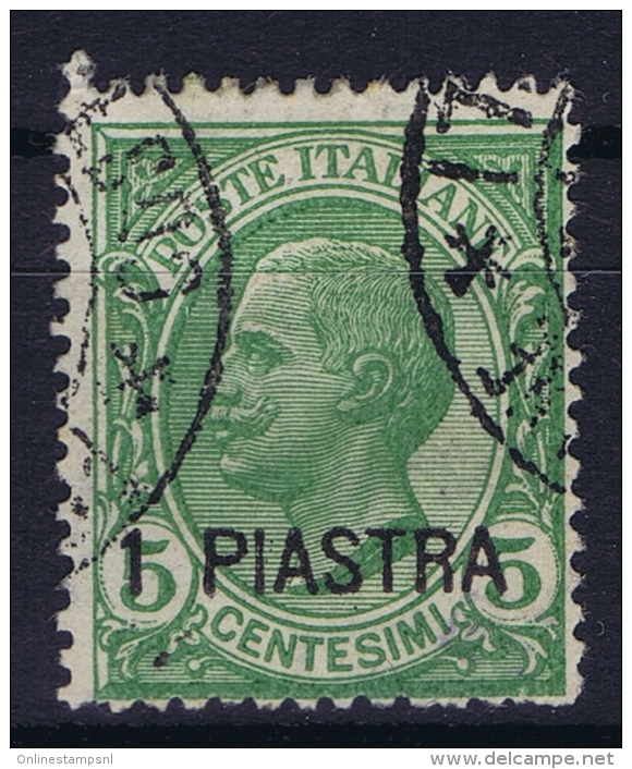 Italy:  Levant  Sa Nr 21 Used  Signed/ Signé/signiert/ Approvato - Amtliche Ausgaben