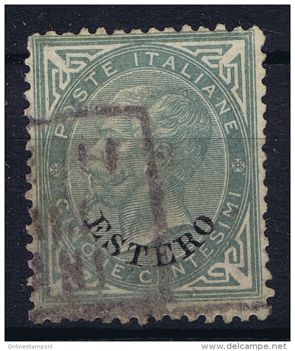 Italy:  Levant Estero Sa  Nr 3 Used Signed/ Signé/signiert/ Approvato - Amtliche Ausgaben