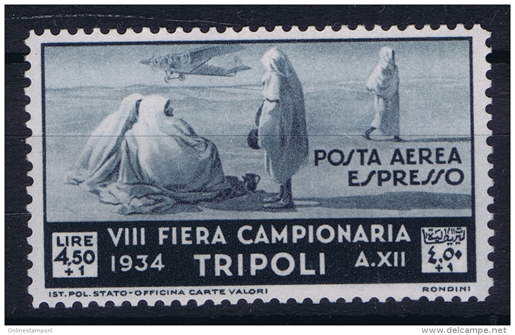 Italy: Tripolitana  Sa Nr A19 - A20   MH/* Posta Aera - Tripolitania