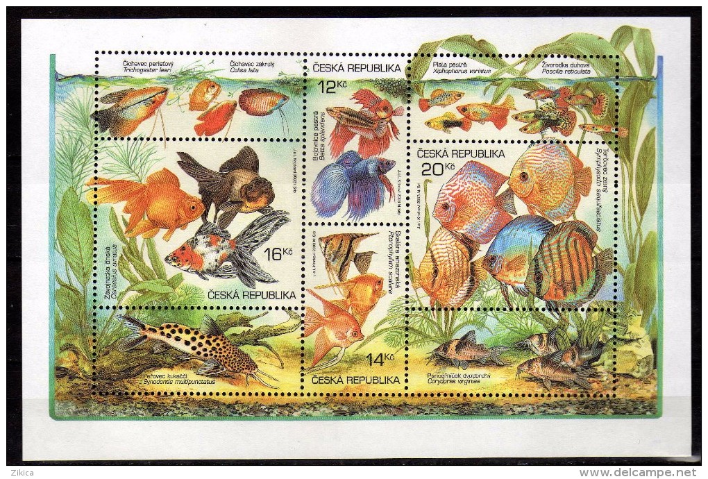 Czech Republic 2003 Aquarium Fish.Fishes.MNH - Unused Stamps