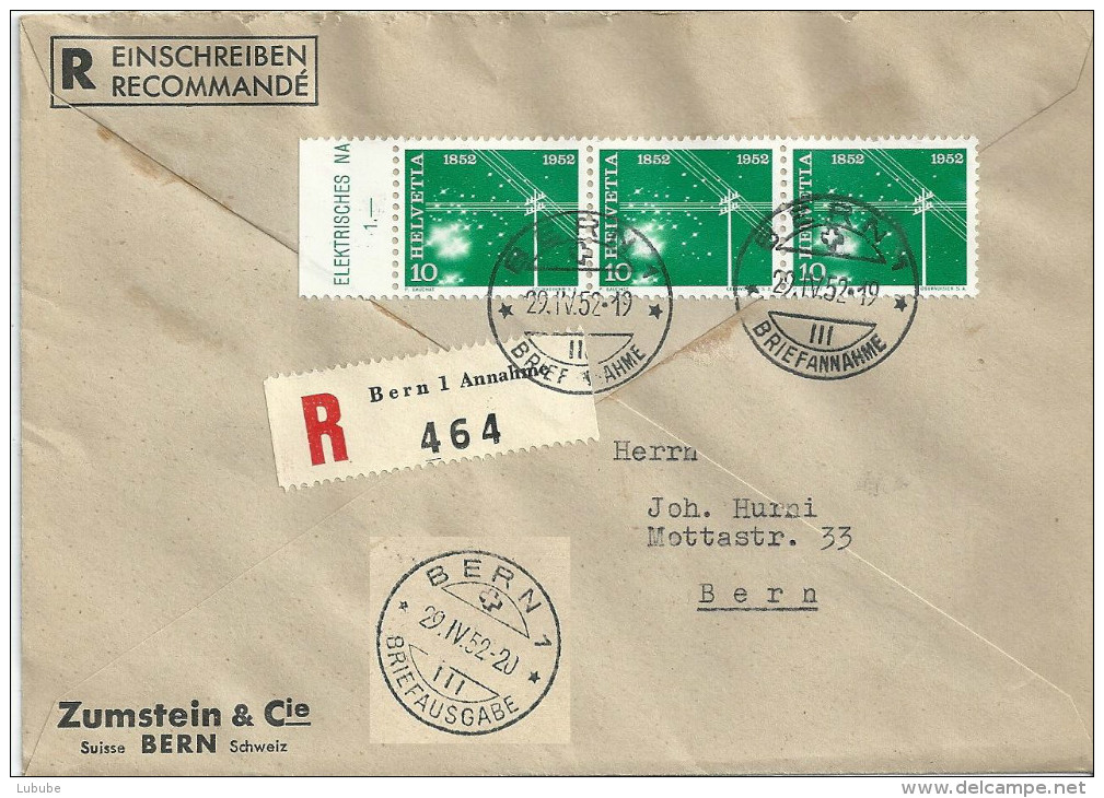 R Brief  Bern                  1952 - Briefe U. Dokumente