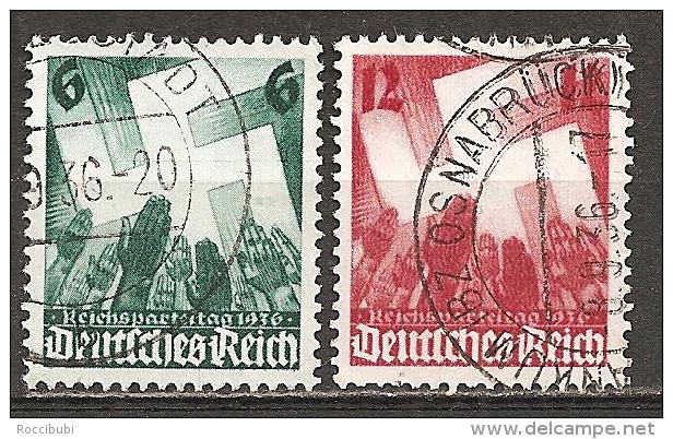DR 1936 // 632/633 O Reichsparteitag Nürnberg - Gebraucht