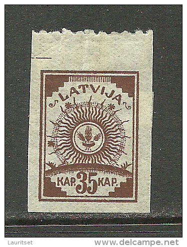 LETTLAND Latvia 1919 Michel 12 B * - Latvia