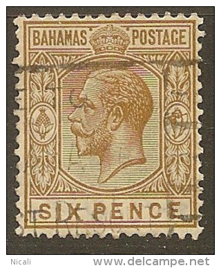 BAHAMAS 1921 6d KGV SG 122 U #NM168 - Autres & Non Classés