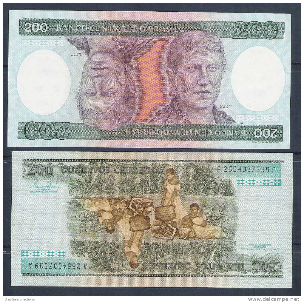 P.199a - Brazil, 200 Cruzeiros, 1981, UNC. Princesa Isabel. - Brésil