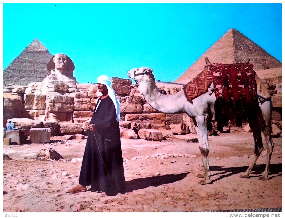 EGYPT / GIZA - SPHINX AND THE PYRAMIDS - Gizeh