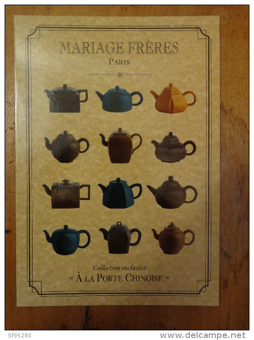 MARIAGE FRERES PARIS THE A LA PORTE CHINOISE THEIERES - Altri & Non Classificati