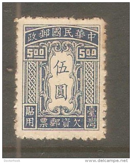 TAIWAN    Scott  # J 3* VF UNUSED - Impuestos