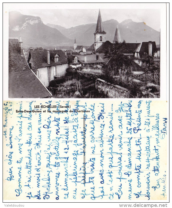 CP LES ECHELLES .73. Entre-Deux-Guiers Et Les Montagnes De Chartreuse .1943. - Les Echelles