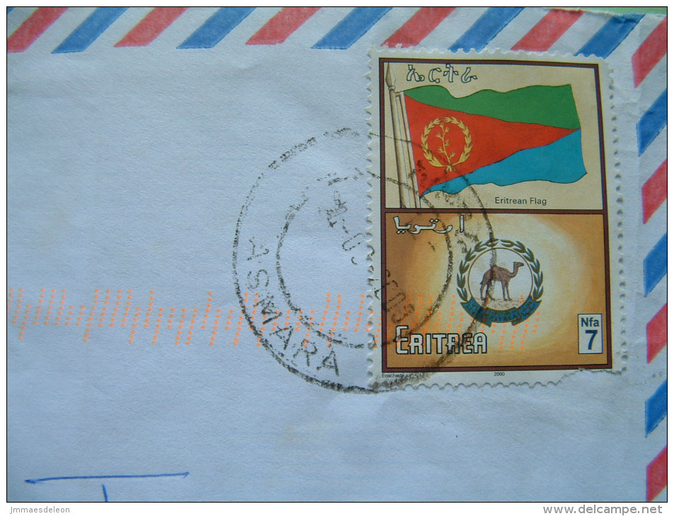 Eritrea 2006 Cover To England - Flag - Camel - Seal - Erythrée