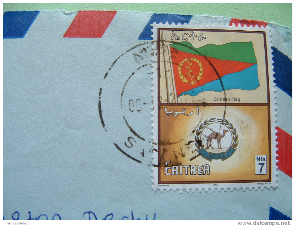 Eritrea 2006 Cover To England - Flag - Camel - Seal - Erythrée