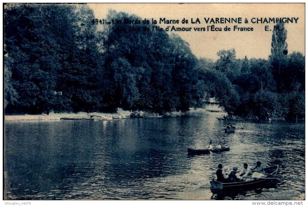 51-DE LA VARENNE A CHAMPIGNY..CPA ANIMEE - Champigny