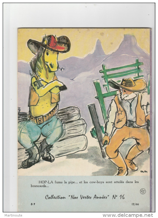 - HOP-LA Chez Les Cow Boys N°16, Année 1966 - Autres & Non Classés