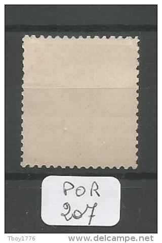 POR Afinsa  77 (*) Bien Centré Papier Porcelana 12 1/2 - Ungebraucht