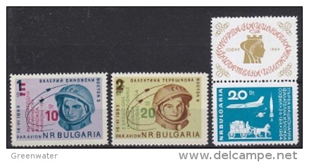 Bulgaria 1964 Space 3v ** Mnh (24261) - Europe
