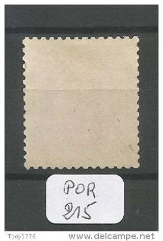 POR Afinsa  85 D. Luis I Surchargé PROVISORIO Bien Centré Papier Porcelana 11 1/2 (x) - Neufs