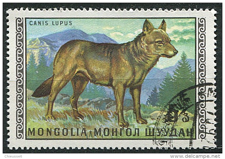 (cl 6 - P.38) Mongolie Ob  N° 513 (ref. Michel Au Dos) -  Loup  - - Mongolia