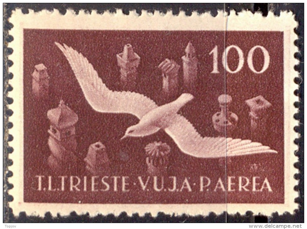 SLOVENIJA - YUGOSLAVIA - TRIESTE - VUJA - ZONA B - BIRDS  - **MNH - 1949 - Ongebruikt