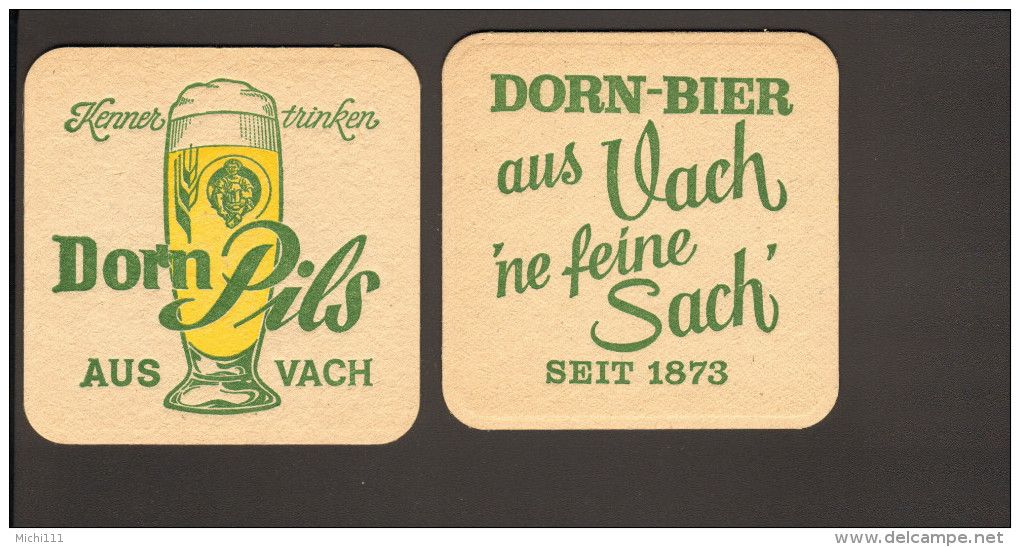 Bierdeckel Dorn Bier Vach R: Dorn Pils - Sous-bocks