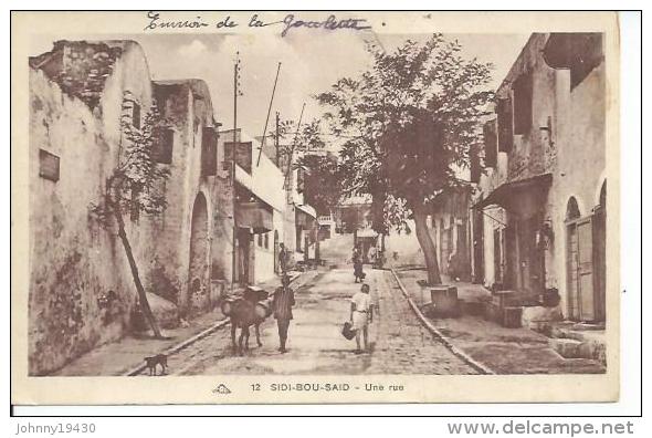 12 - SIDI-BOU-SAID - UNE RUE   ( Animées ) TUNISIE - Tunisie