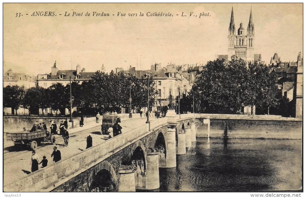 C.P.A. - Le Pont De Verdun - En Trés Bon état - Angers