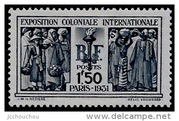 France YT 274 EXPOSITION COLONIALE INTERNATIONALE 1931 - Neufs