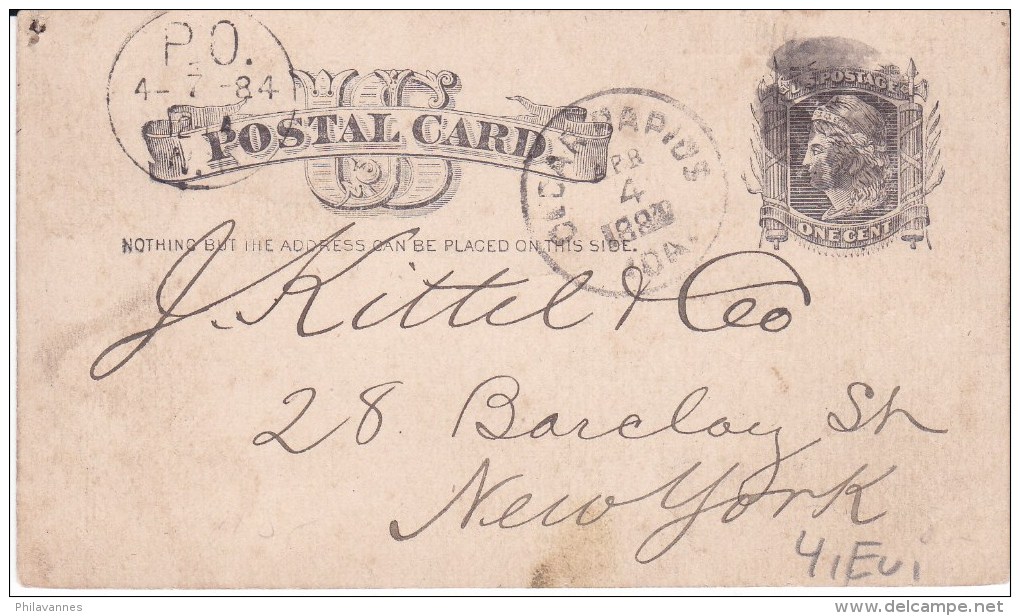 USA,  Cedar Rapids,  1884, Postcard ( 18004/002) - ...-1900