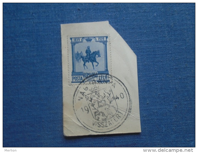 Hungary  Nagybánya Baia Mare  Visszatért  Handstamp On Romanian  Stamp  1940  S0471.3 - Ortsausgaben