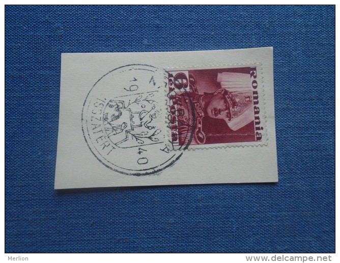 Hungary  Nagybánya Baia Mare  Visszatért  Handstamp On Romanian  Stamp  1940  S0471.6 - Lokale Uitgaven