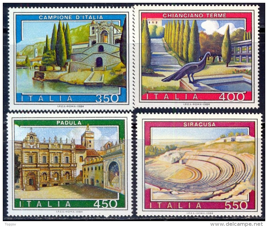 ITALIA - ITALY - PIAZZA  TOURISM  PLACES - **MNH - 1984 - Hotel- & Gaststättengewerbe