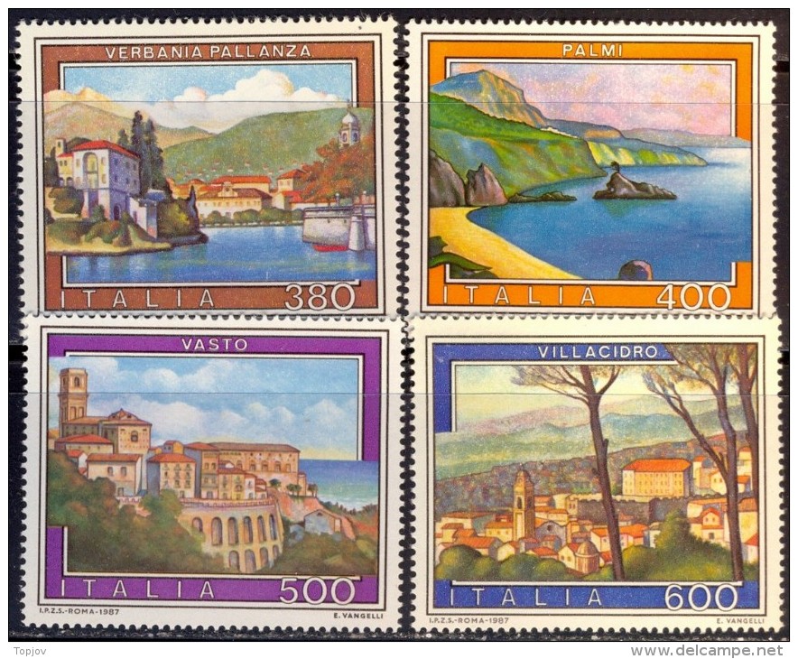 ITALIA - ITALY - PIAZZA  TOURISM  PLACES - **MNH - 1987 - Hôtellerie - Horeca