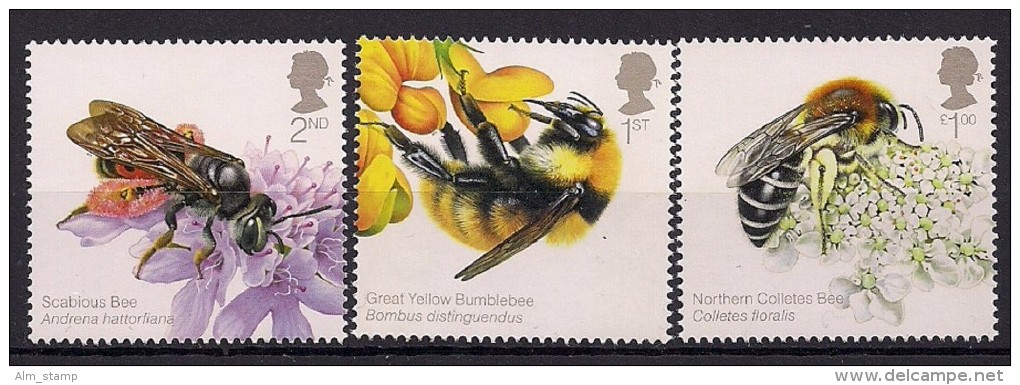 2015.Grossbritannien Mi. 3768-77 **MNH . Bienen - Neufs