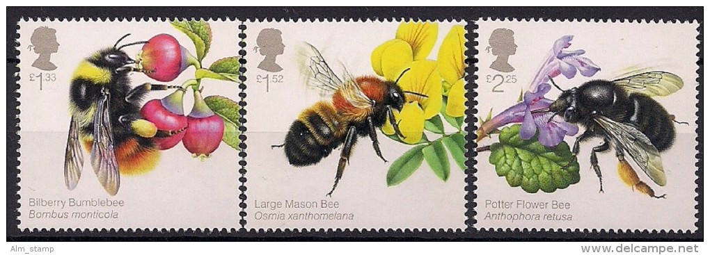 2015.Grossbritannien Mi. 3768-77 **MNH . Bienen - Unused Stamps