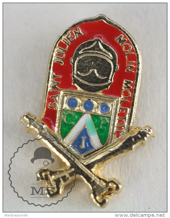 Sapeurs Pompiers / Fireman Firefighter - France, Saint-Julien-Molin-Molette - Pin Badge #PLS - Bomberos