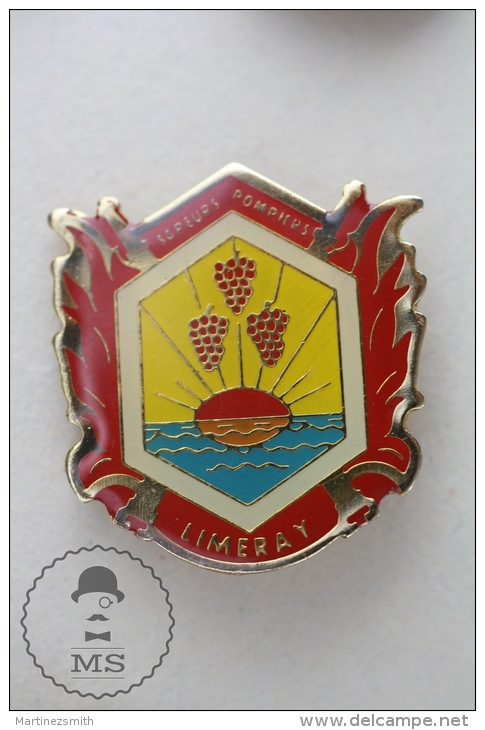 Limeray France Sapeurs Pompiers - Fireman Firefighters - Pin Badge #PLS - Bomberos