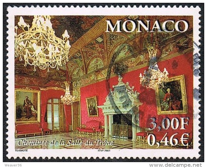 Monaco SG2512 2001 Royal Palace (1st Series) 3f Good/fine Used - Oblitérés